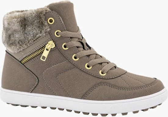 Graceland Taupe Veterboot Bont - Maat 38 3 Graceland Taupe Veterboot Bont - Maat 38