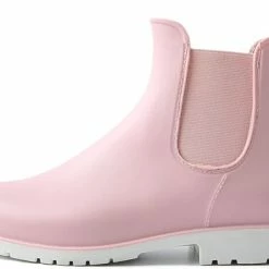 Geweo Regenlaarzen - Wellington Chelsea Laarzen - Kerstmis - Kerstfeest - Christmas Gift - Middelhoge Schoen - Kort Boots - Waterdichte - Dames - Roze - Maat 38 -Dames-schoenen Winkel 550x396 8