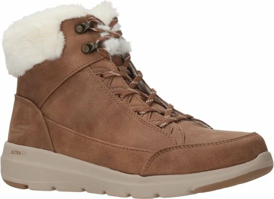 Skechers Glacial Ultra Cozyly Veterboot - Vrouwen - Bruin/Cognac - 10 Skechers Glacial Ultra Cozyly Veterboot - Vrouwen - Bruin/Cognac - - Afbeelding 8
