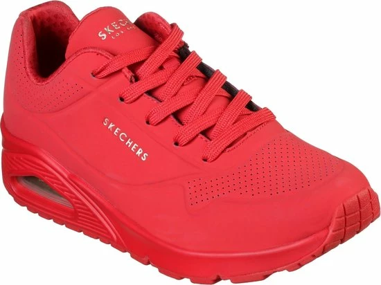 Skechers Uno Stand On Air Dames Sneakers - Rood - Maat 38 4 Skechers Uno Stand On Air Dames Sneakers - Rood - Maat 38 - Afbeelding 2