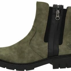 Rieker Dames Chelseaboot - Kaki - Maat 39 -Dames-schoenen Winkel 550x413 2