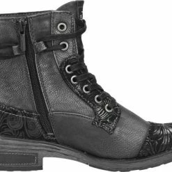 Mustang Dames Veterboot - Zwart - Maat 40 -Dames-schoenen Winkel 550x413 8