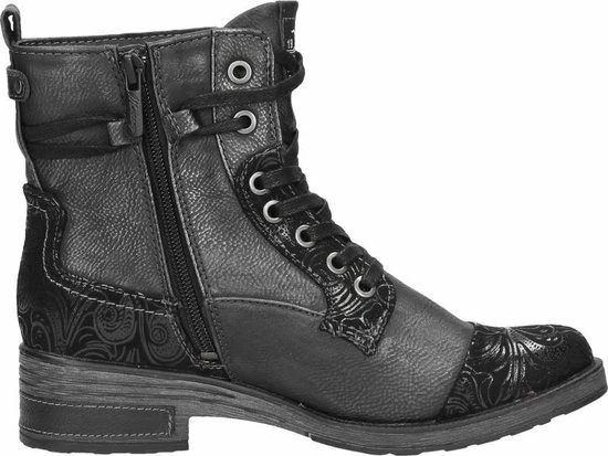 Mustang Dames Veterboot - Zwart - Maat 41 7 Mustang Dames Veterboot - Zwart - Maat 41 - Afbeelding 5