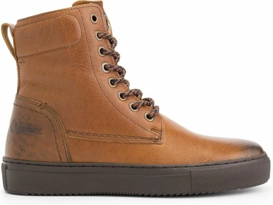 NoGRZ D.Stalpaert Hoge Leren Damessneakers - Gevoerde Veterschoenen - Cognac Bruin Leer - Maat 40 3 NoGRZ D.Stalpaert Hoge Leren Damessneakers - Gevoerde Veterschoenen - Cognac Bruin Leer - Maat 40