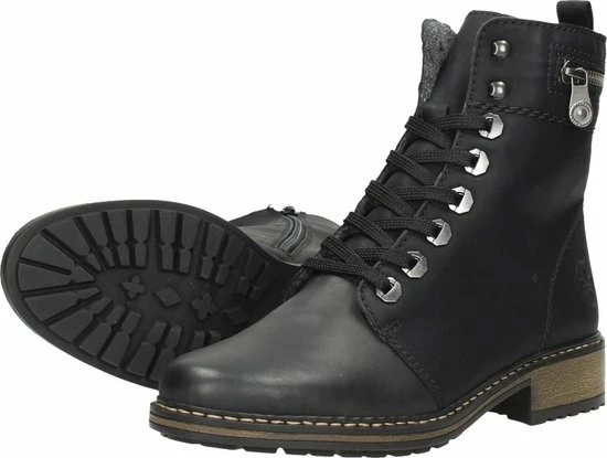Rieker Veterboots Zwart Synthetisch 172209 - Dames - Maat 41 18 Rieker Veterboots Zwart Synthetisch 172209 - Dames - Maat 41 - Afbeelding 16