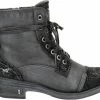 Mustang Dames Veterboot - Zwart - Maat 41 2 Mustang Dames Veterboot - Zwart - Maat 41 -Dames-schoenen Winkel 550x420 5