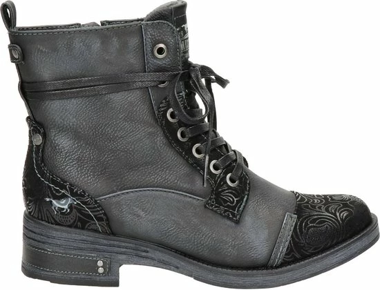 Mustang Dames Veterboot - Zwart - Maat 41 3 Mustang Dames Veterboot - Zwart - Maat 41