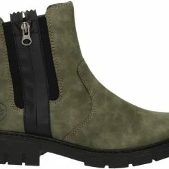 Rieker Dames Chelseaboot - Kaki - Maat 39