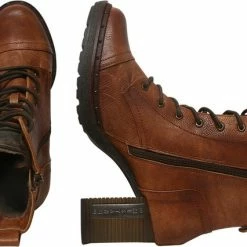 Mustang Cognac Enkellaarzen Dames 40 23 Mustang Cognac Enkellaarzen Dames 40 -Dames-schoenen Winkel 550x426 6