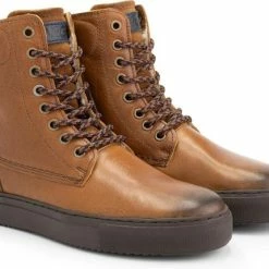 NoGRZ D.Stalpaert Hoge Leren Damessneakers - Gevoerde Veterschoenen - Cognac Bruin Leer - Maat 40 12 NoGRZ D.Stalpaert Hoge Leren Damessneakers - Gevoerde Veterschoenen - Cognac Bruin Leer - Maat 40 -Dames-schoenen Winkel 550x430 3