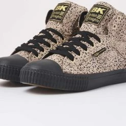 British Knights DEE Dames Sneakers Hoog - Beige Cheetah - Maat 38