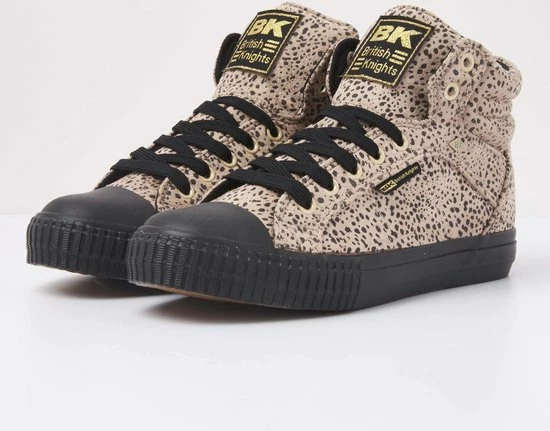 British Knights DEE Dames Sneakers Hoog - Beige Cheetah - Maat 38 3 British Knights DEE Dames Sneakers Hoog - Beige Cheetah - Maat 38