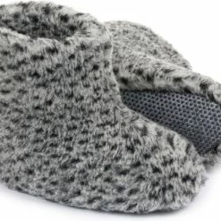 LuLu Wonen LuLu- Wollen Sloffen / Pantoffels Met Antislipzool - Grijs Gemêleerd -maat 43 - Unisex