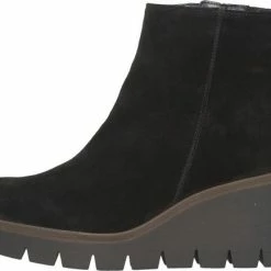 Gabor Enkellaarsjes Dames / Laarzen / Damesschoenen - Suède - 94.780.17 - Zwart - Maat 38