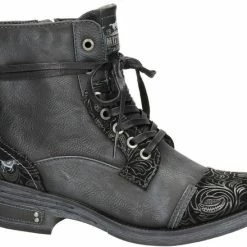 Mustang Dames Veterboot - Zwart - Maat 40 -Dames-schoenen Winkel 550x440 8