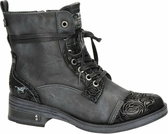 Mustang Dames Veterboot - Zwart - Maat 41 11 Mustang Dames Veterboot - Zwart - Maat 41 - Afbeelding 9