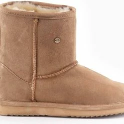 Warmbat Kangaroo Dames Laarzen - Camel - Maat 39