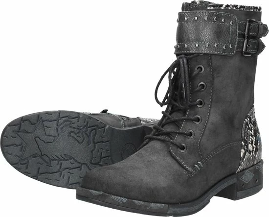 Mustang Dames Veterboot - Antraciet - Maat 39 15 Mustang Dames Veterboot - Antraciet - Maat 39 - Afbeelding 13
