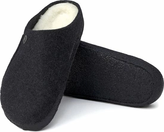 Birkenstock Zermatt Regular Filz Shearling Cozy Home Pantoffels - Anthraciet - Maat 42 4 Birkenstock Zermatt Regular Filz Shearling Cozy Home Pantoffels - Anthraciet - Maat 42 - Afbeelding 2
