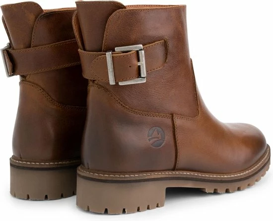 Travelin' Vadfoss Dames Enkellaarzen - Wol Gevoerde Boots - Cognac Leer - Maat 42 6 Travelin' Vadfoss Dames Enkellaarzen - Wol Gevoerde Boots - Cognac Leer - Maat 42 - Afbeelding 4