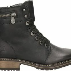 Rieker Veterboots Zwart Synthetisch 172209 - Dames - Maat 41