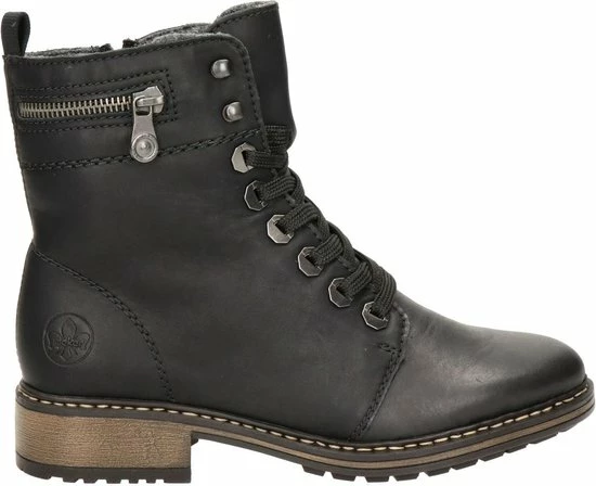 Rieker Veterboots Zwart Synthetisch 172209 - Dames - Maat 41 3 Rieker Veterboots Zwart Synthetisch 172209 - Dames - Maat 41