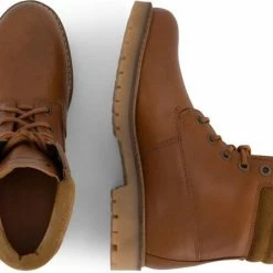 Travelin' Ljosland Dames - Halfhoge Leren Veterschoen - Sneaker - Cognac Leer - Maat 39 -Dames-schoenen Winkel 550x449 3