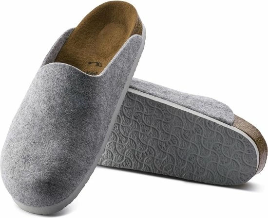 Birkenstock Amsterdam Light Gray Narrow VEG Felt Wooly Home Unisex Pantoffels - Lichtgrijs - Maat 38 12 Birkenstock Amsterdam Light Gray Narrow VEG Felt Wooly Home Unisex Pantoffels - Lichtgrijs - Maat 38 - Afbeelding 10