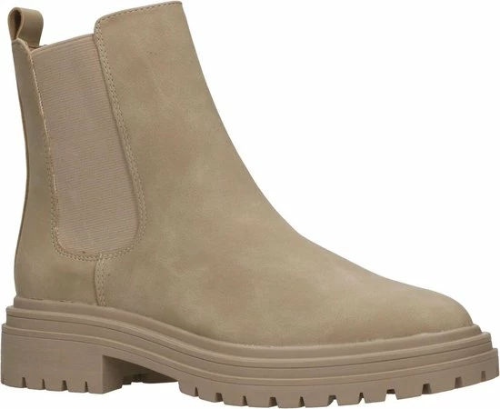 POSH By Poelman Enkellaarsjes - Dames - Beige - Maat 39 6 POSH By Poelman Enkellaarsjes - Dames - Beige - Maat 39 - Afbeelding 4