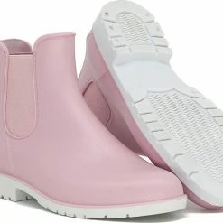 Geweo Regenlaarzen - Wellington Chelsea Laarzen - Kerstmis - Kerstfeest - Christmas Gift - Middelhoge Schoen - Kort Boots - Waterdichte - Dames - Roze - Maat 38 -Dames-schoenen Winkel 550x455 3