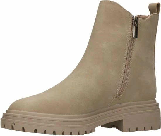 POSH By Poelman Enkellaarsjes - Dames - Beige - Maat 39 8 POSH By Poelman Enkellaarsjes - Dames - Beige - Maat 39 - Afbeelding 6