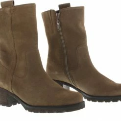 Gabor Enkellaarsjes Dames / Laarzen / Damesschoenen - Suède - 92.806.34 - Taupe - Maat 40 -Dames-schoenen Winkel 550x464 3