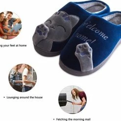 Geweo Home Sloffen - Open Sloffen - Kerstmis - Kerstfeest - Christmas Gift - Koraal Fleece Pantoffels Dames - Leuk Katje - Blauw - Maat 35/36 13 Geweo Home Sloffen - Open Sloffen - Kerstmis - Kerstfeest - Christmas Gift - Koraal Fleece Pantoffels Dames - Leuk Katje - Blauw - Maat 35/36 -Dames-schoenen Winkel 550x464 7