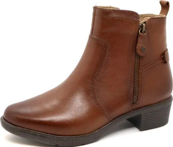Tamaris Comfort Dames Enkellaarsje - 85300-305 Cognac - Maat 38 3 Tamaris Comfort Dames Enkellaarsje - 85300-305 Cognac - Maat 38