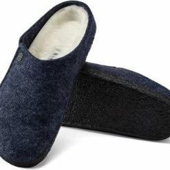 Birkenstock Zermatt Shearling Sloffen Regular Blauw Uni (1017535) -Dames-schoenen Winkel 550x472 6