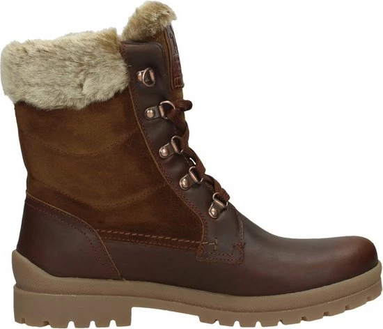 Panama Jack Tuscani B26 Veterboots Cognac Leer - Dames - Maat 39 6 Panama Jack Tuscani B26 Veterboots Cognac Leer - Dames - Maat 39 - Afbeelding 4