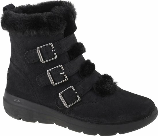 Skechers Glacial Ultra - Buckle Up 144154-BBK, Vrouwen, Zwart, Laarzen, Maat: 38 3 Skechers Glacial Ultra - Buckle Up 144154-BBK, Vrouwen, Zwart, Laarzen, Maat: 38