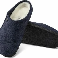 Birkenstock Zermatt Shearling Sloffen Regular Blauw Uni (1017535) -Dames-schoenen Winkel 550x473 7