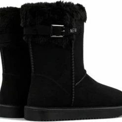 Gevavi Neva Zwart Gevoerde Laarzen Dames -Dames-schoenen Winkel 550x474 2