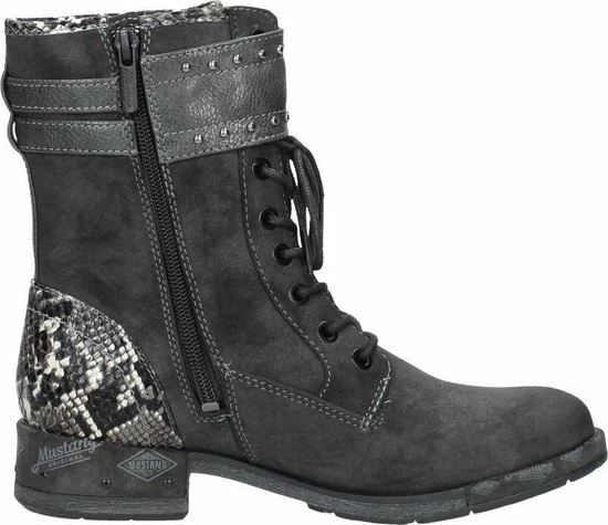 Mustang Dames Veterboot - Antraciet - Maat 39 12 Mustang Dames Veterboot - Antraciet - Maat 39 - Afbeelding 10