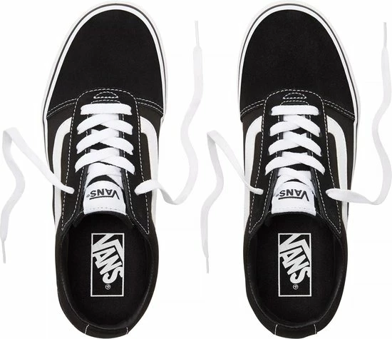 Vans Ward Suede/Canvas Dames Sneakers - Black/White - Maat 37 7 Vans Ward Suede/Canvas Dames Sneakers - Black/White - Maat 37 - Afbeelding 5