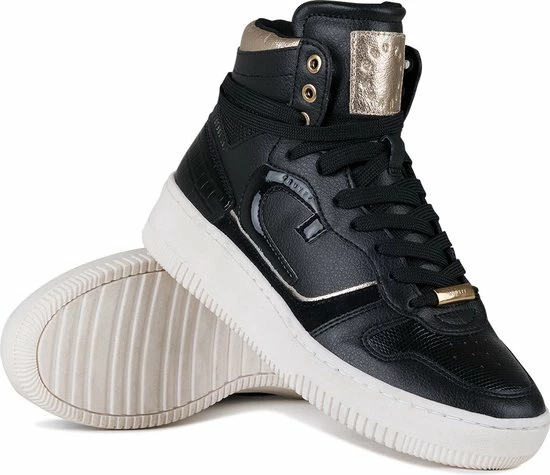 Cruyff Campo High Lux Zwart Sneakers Dames (CC221840998) 7 Cruyff Campo High Lux Zwart Sneakers Dames (CC221840998) - Afbeelding 5