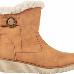 Skechers Keepsakes Wedge-Comfy Winter Dames Laarzen - Chestnut - Maat 38