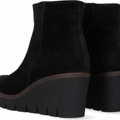 Gabor Enkellaarsjes Dames / Laarzen / Damesschoenen - Suède - 94.780.17 - Zwart - Maat 38 -Dames-schoenen Winkel 550x477 6