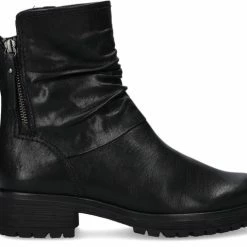 Gabor 092 Enkellaarsjes - Enkelboots Met Rits - Dames - Zwart - Maat 38