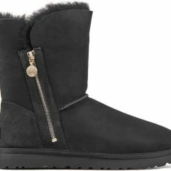 UGG Enkellaarsjes Dames / Laarzen / Damesschoenen - Wol - 1112480 - Zwart - Maat 37 -Dames-schoenen Winkel 550x480 4