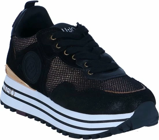 Liu Jo Maxi Wonder 01 Lage Sneakers - Dames - Zwart - Maat 38 9 Liu Jo Maxi Wonder 01 Lage Sneakers - Dames - Zwart - Maat 38 - Afbeelding 7