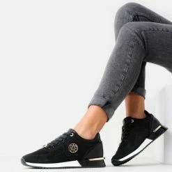 Mexx Dames Sneaker Gitte Glitter Zwart