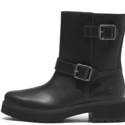 Timberland Carnaby Cool Biker Boot Dames Laarzen - Jet Black - Maat 40 -Dames-schoenen Winkel 550x486 9
