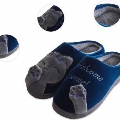 Geweo Home Sloffen - Open Sloffen - Kerstmis - Kerstfeest - Christmas Gift - Koraal Fleece Pantoffels Dames - Leuk Katje - Blauw - Maat 35/36 14 Geweo Home Sloffen - Open Sloffen - Kerstmis - Kerstfeest - Christmas Gift - Koraal Fleece Pantoffels Dames - Leuk Katje - Blauw - Maat 35/36 -Dames-schoenen Winkel 550x489 12